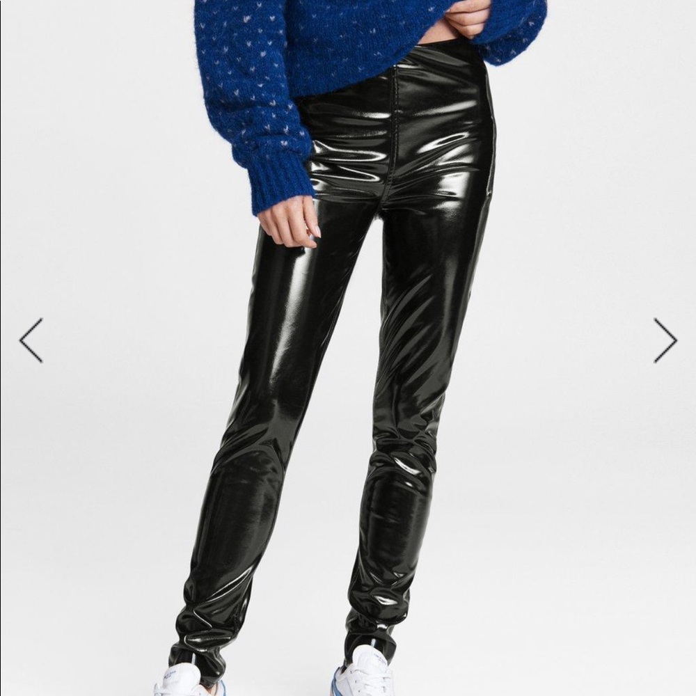Rag and Bone vinyl skinny pants nwt
